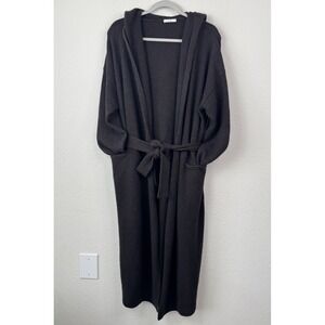 CO Collection Wool Cashmere Hooded Belted Long Cardigan Duster Coatigan M/L